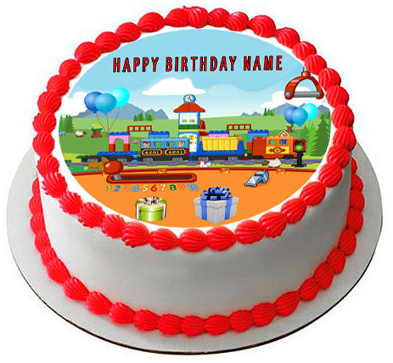 TRAIN For Children - Edible Cake Topper OR Cupcake Topper, Decor ...