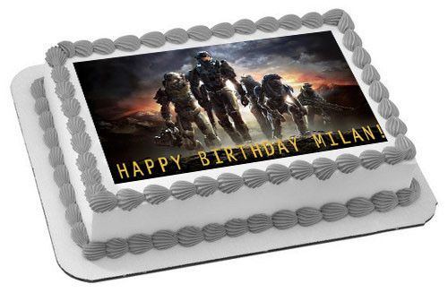 Halo Personalized Edible Cake topper — Ediblektoppers