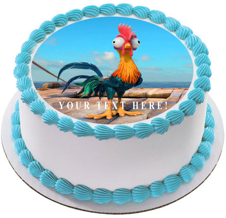 Moana Hei Hei Chicken Edible Cake Topper Cupcake Toppers Strips Edible Prints On Cake Epoc