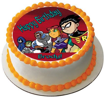 Teen Titans Go 2 Edible Birthday Cake OR CupcakeTopper – Edible Prints ...