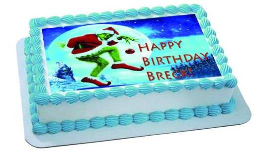 How the Grinch - Edible Birthday Cake OR Cupcake Topper – Edible Prints On  Cake (EPoC)