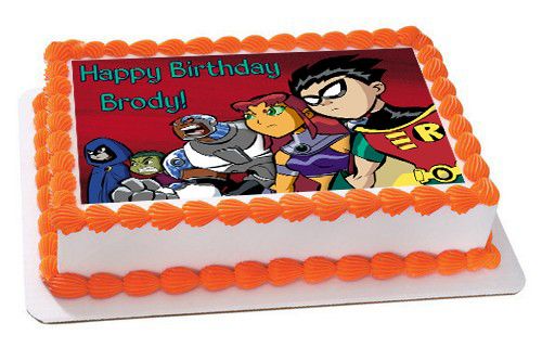 Teen Titans Go 2 Edible Birthday Cake OR CupcakeTopper – Edible Prints ...