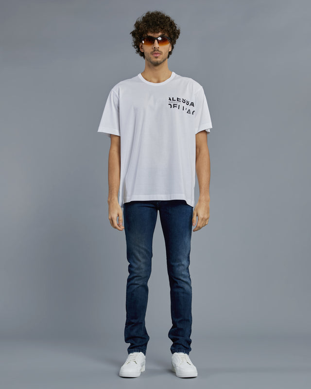 Picture of Contrasting Brand Print T-Shirt