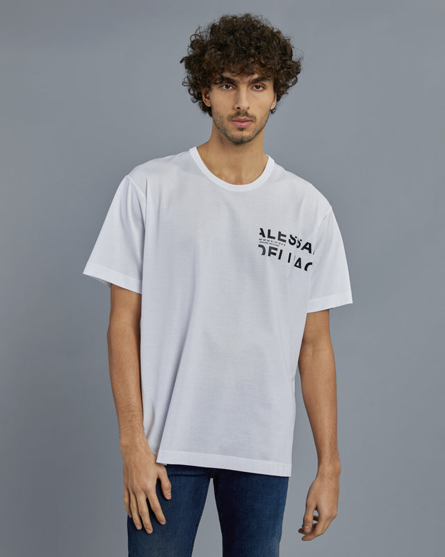 Picture of Contrasting Brand Print T-Shirt