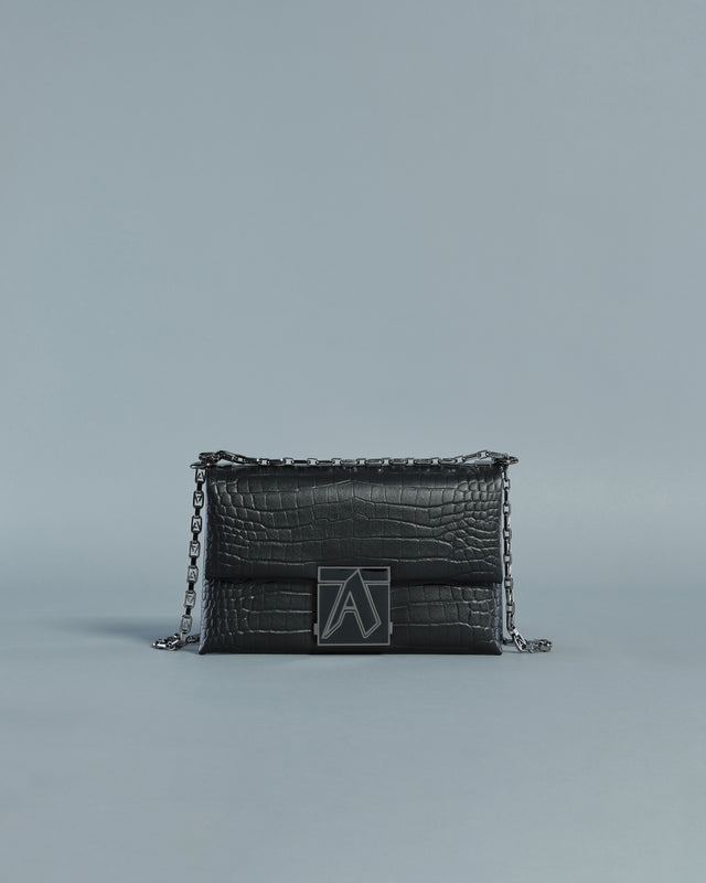 Picture of Croc Skin Effect Crossbody Bag