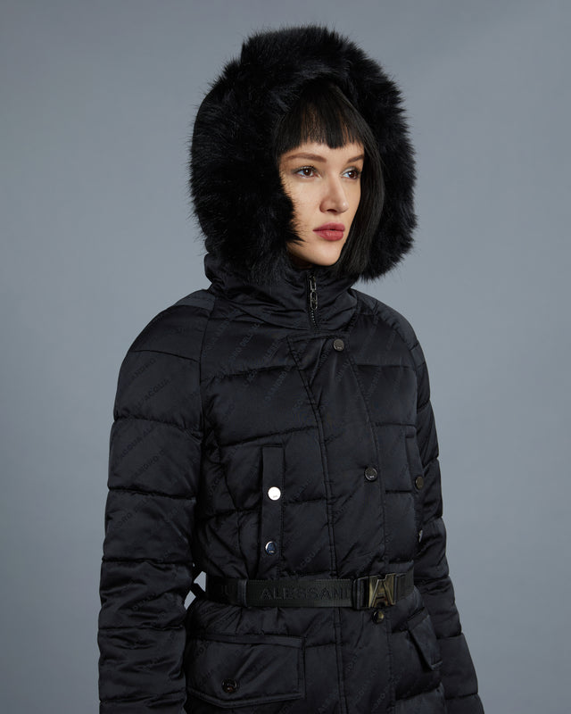 Picture of Faux Fur Hooded Puffer Jacket