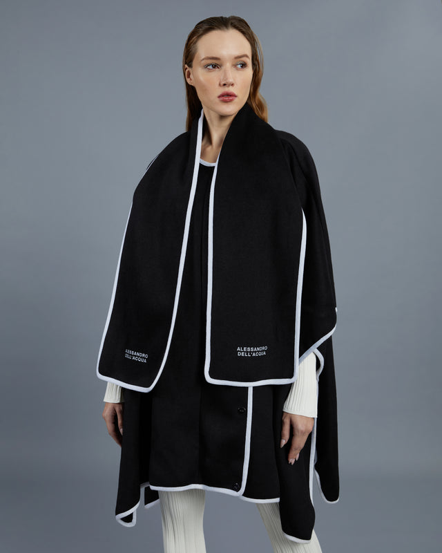 Picture of Contrast Trimmed Poncho