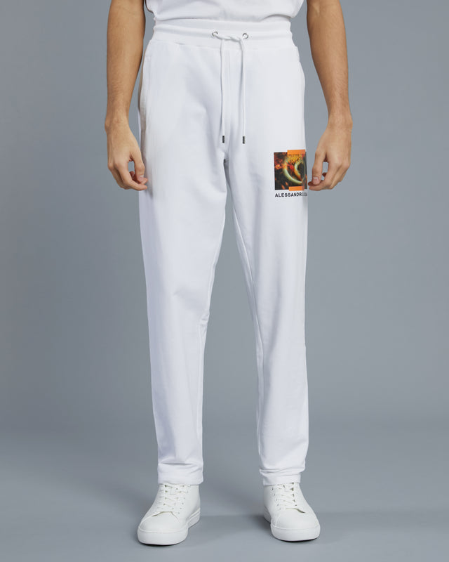 Picture of Graphic and Brand Print Track Pants