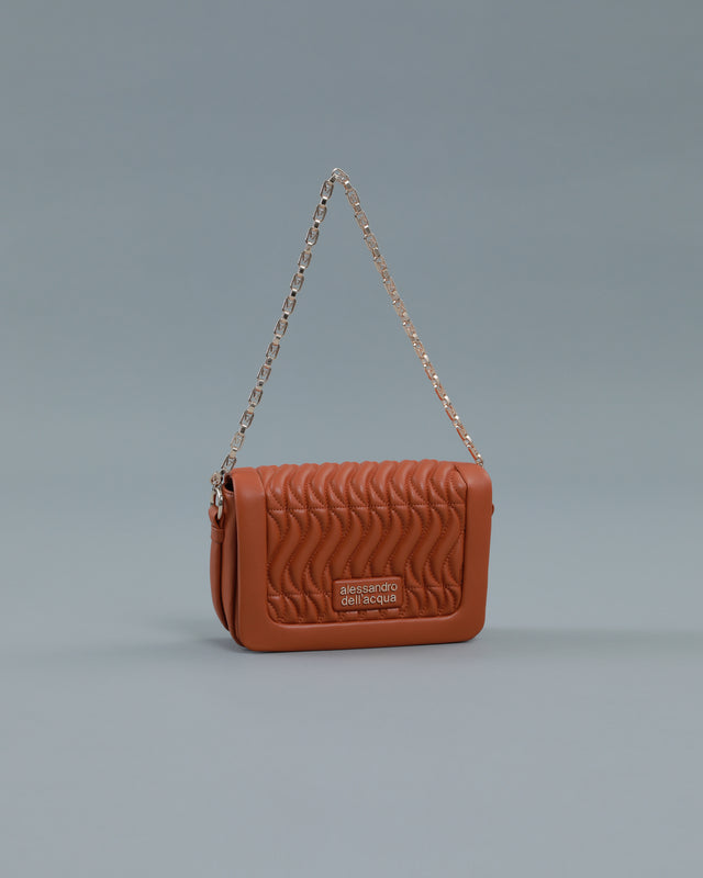 Picture of Mini Matelassé Crossbody Bag in Camel