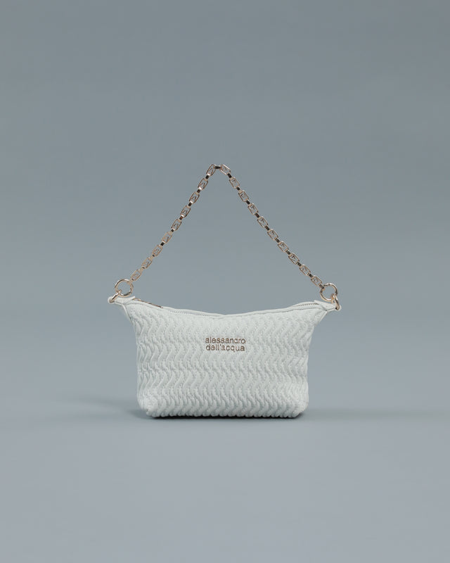 Picture of Mini Quilted Shoulder Bag in White