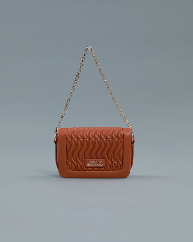 Picture of Mini Matelassé Crossbody Bag in Camel