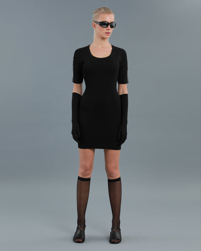 Picture of Ribbed-Knit Scoopneck Dress