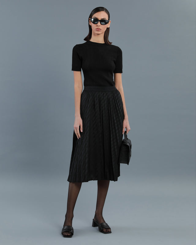 Picture of All-Over Logo Pleated Skirt