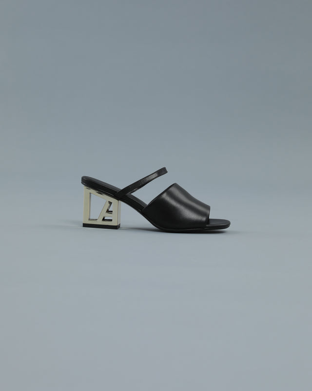 Picture of Logo Heeled Mule