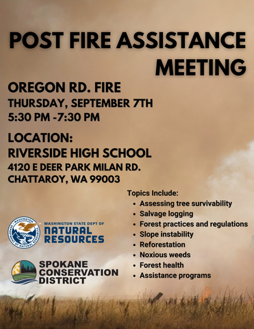 Oregon Fire Post Fire Assistance