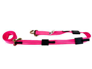 2" x 14 Ft DiamondWeave™ Strap w/ Wire Hooks & Rubber Cleats | 4 PACK - GO-TOW.COM