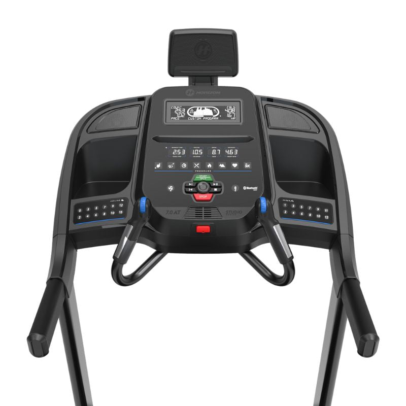 Horizon Fitness 7.0AT Treadmill - console display