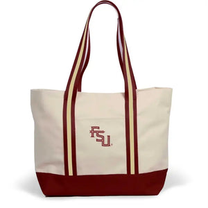 Florida State University Seminoles Canvas Boat Tote - Hobby Card Shop