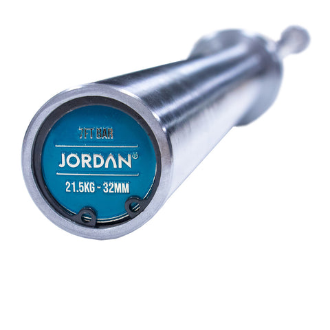 7ft Jordan Steel Series Olympic Weightlifting Bar with bearings 21.5kg JTNB
