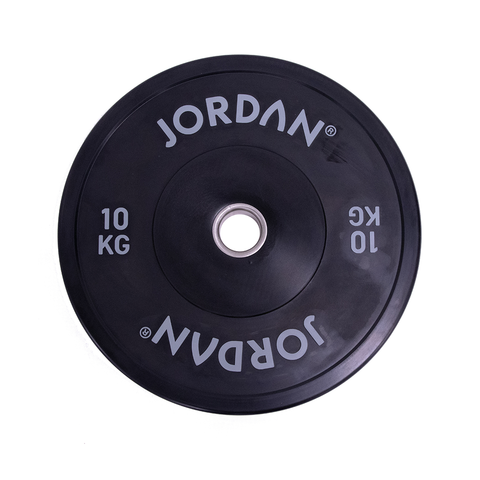 Jordan Fitness Black Olympic Rubber Bumper Plates sets 10kg JLBRTP2-10
