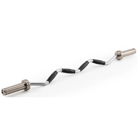 York Barbell Olympic Curl Bar with Rubber Grips