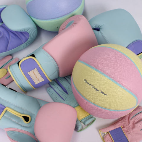 Pastel Boxing Gloves, Basketballs, Golf Gloves. Limited Edition.