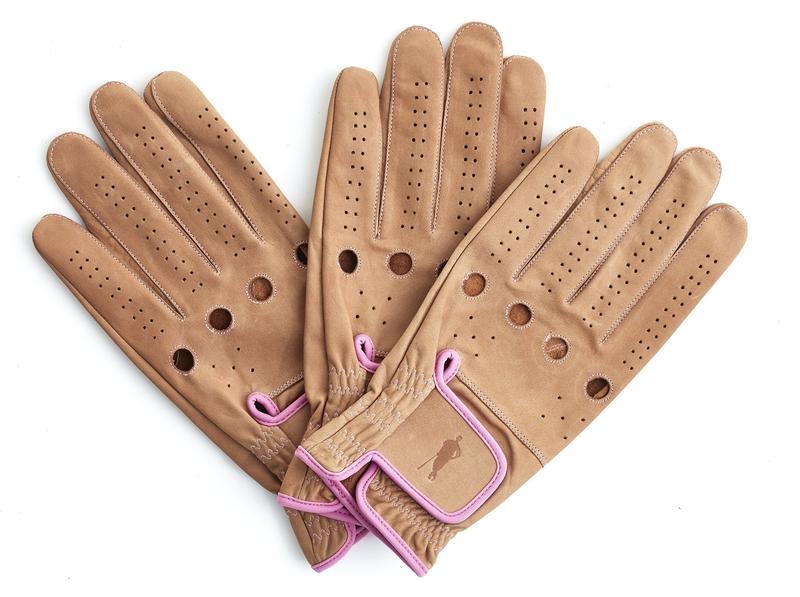 PRO Deluxe Tan Leather Ladies Golf Gloves