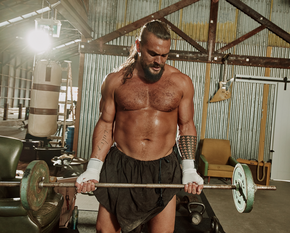 Jason Momoa for Mens Health x Modest Vintage Player