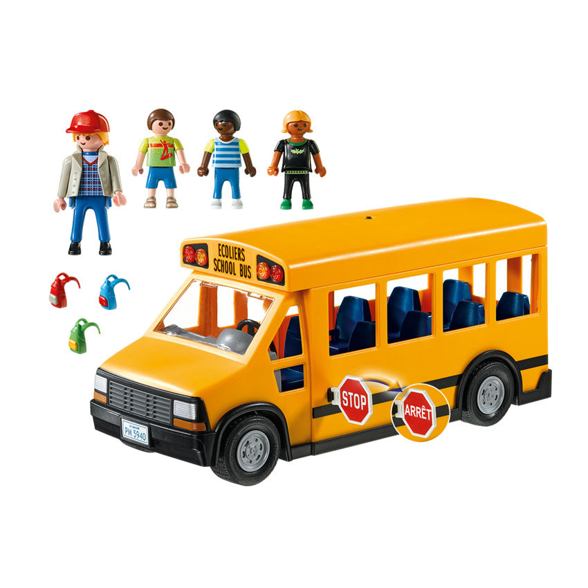 playmobil city life school bus