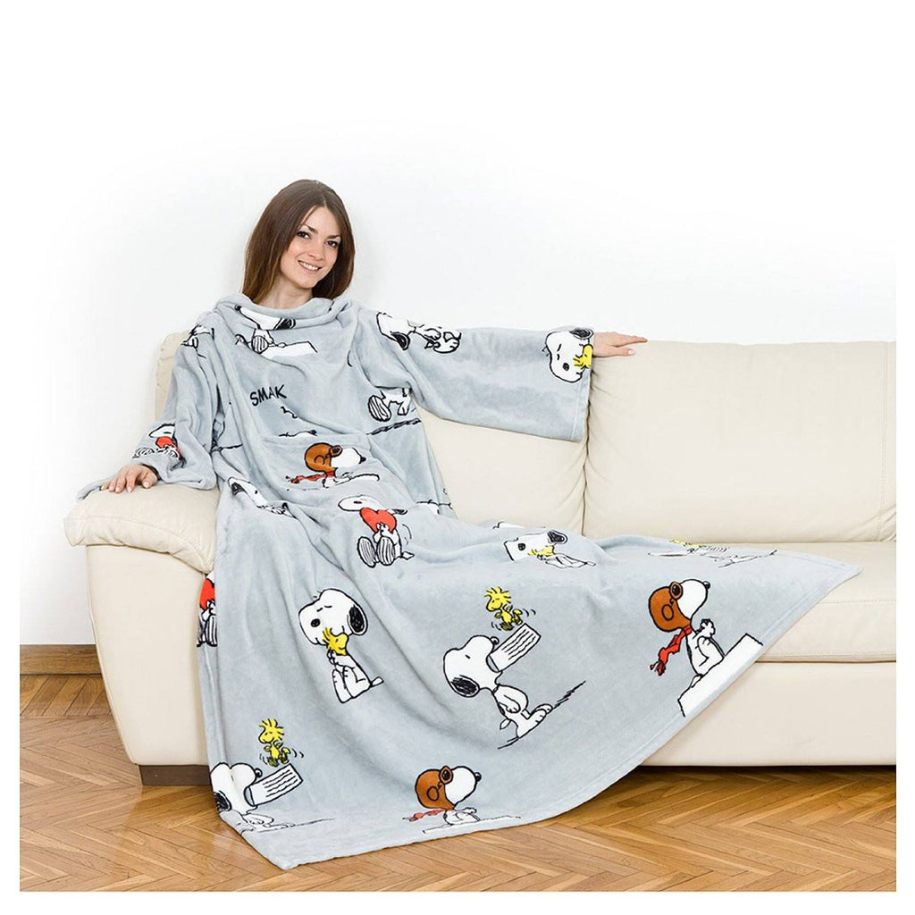 Lavatelli Kanguru Blanket With Sleeves Snoopy Gadgitechstorecom