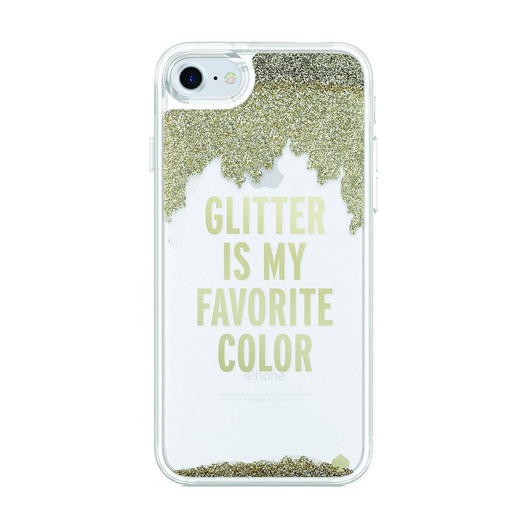 kate spade new york clear liqued glitter coque iphone 6