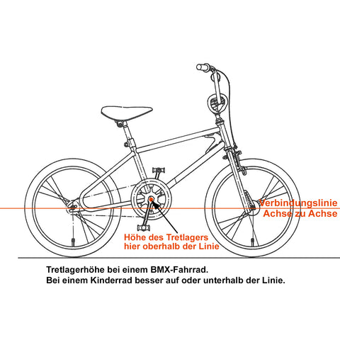 Tretlager bei Kinderfahrrädern