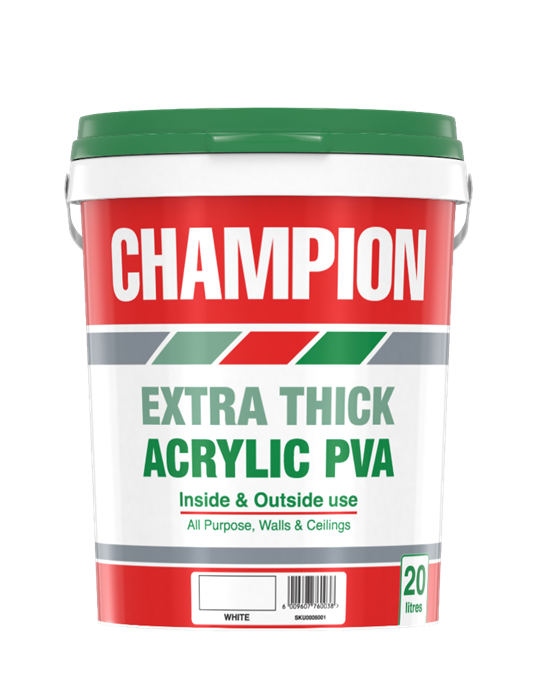 Champion Extra Thick Paint Acrylic Pva Cashbuild