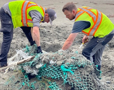 Photos from cleanups taking place on Vancouver Island with Epic Exeo. Photo courtesy of Higgy Photo