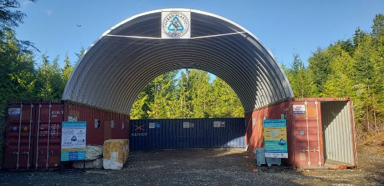 Ocean Plastic Depot in Ucluelet, BC. Courtesy of Ocean Legacy