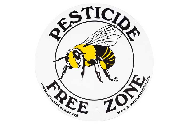 Pesticide Free Zone Sign