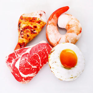 Pet Toys Plush Squeaky Toy Bite-Resistant Clean Dog Chew Puppy Training Toy Soft Banana Bone Vegetable Fruit Pet Supplies - DogPicGift