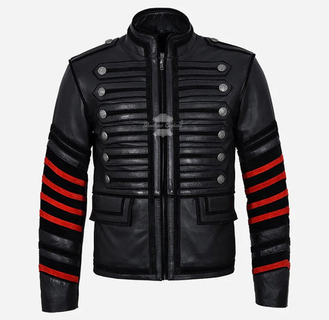 Hussar Leather Parade Jacket For Mens