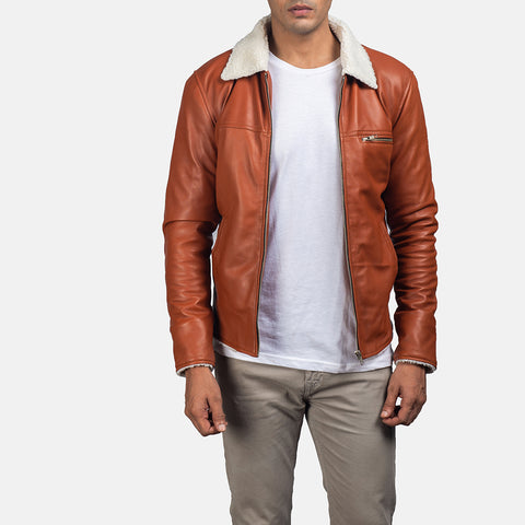 Classic Tan Leather Jacket