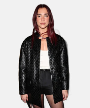 Dua Lipa Cruise Black Leather Jacket - TaylorJon
