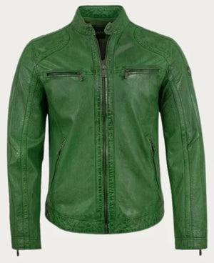 The Flash-2 Leather Biker Jacket - TaylorJon