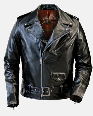 Lightweight Fitted Cowhide Motorcycle Jacket - TaylorJon