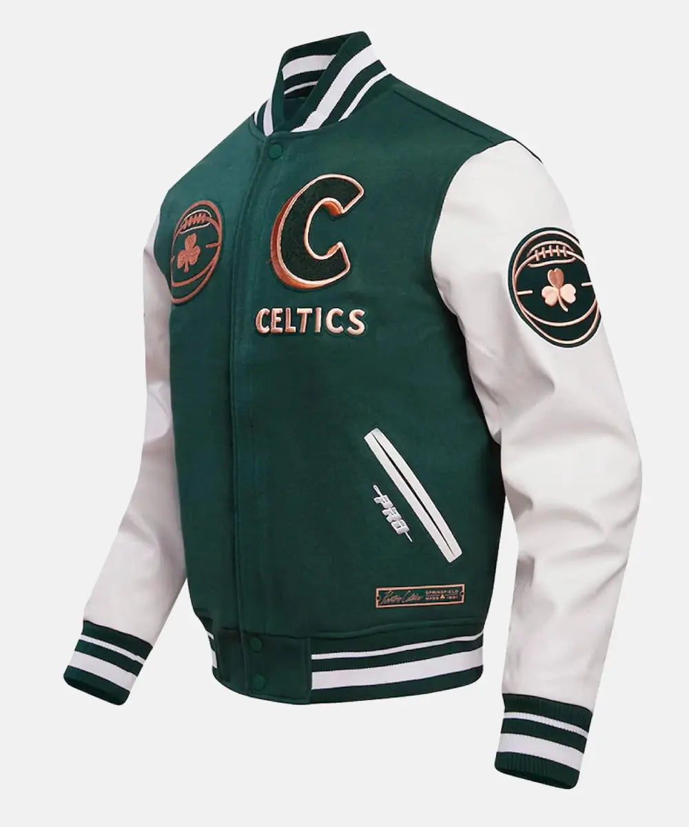 Boston Celtics Pro Standard City Edition Varsity Jacket