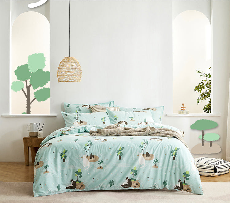 greenery duvet set