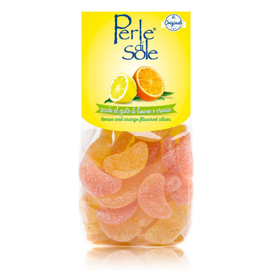 Perle di sole drops al gusto di limone e arancia 100g