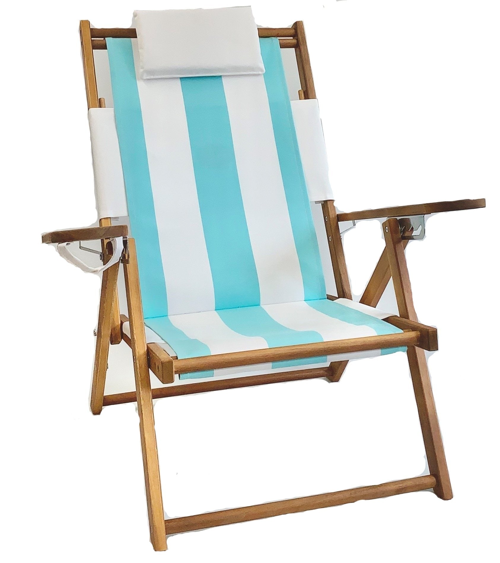 Nauset Recliner Sea Foam Stripe | Cape Cod Beach Chair Company