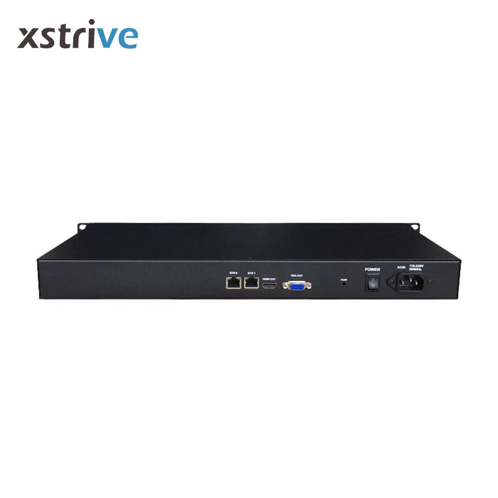 XSTRIVE S40 H.265 H.264 4K 30FPS 40 channel IP to IP transcoder IP streaming server IPTV with HLS RTMP RTSP HTTP