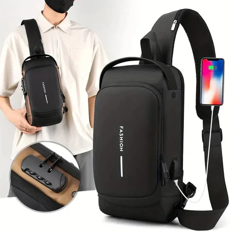 GENERICO Mochila Hombre Antirrobo Candado Impermiable Usb