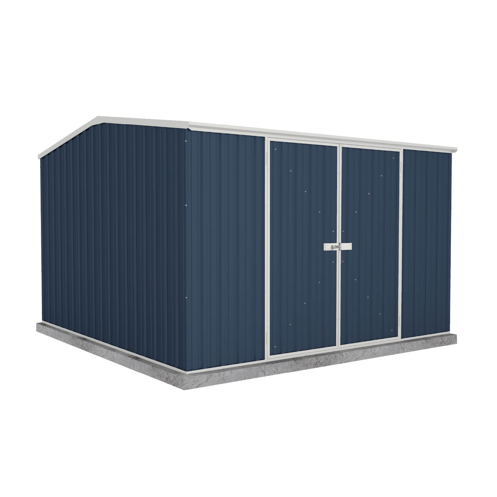 Factory Clearance Garden Shed - 3.00mW x 3.00mD x 2.06mH Double Door Deep Ocean - simplysheds.au product image