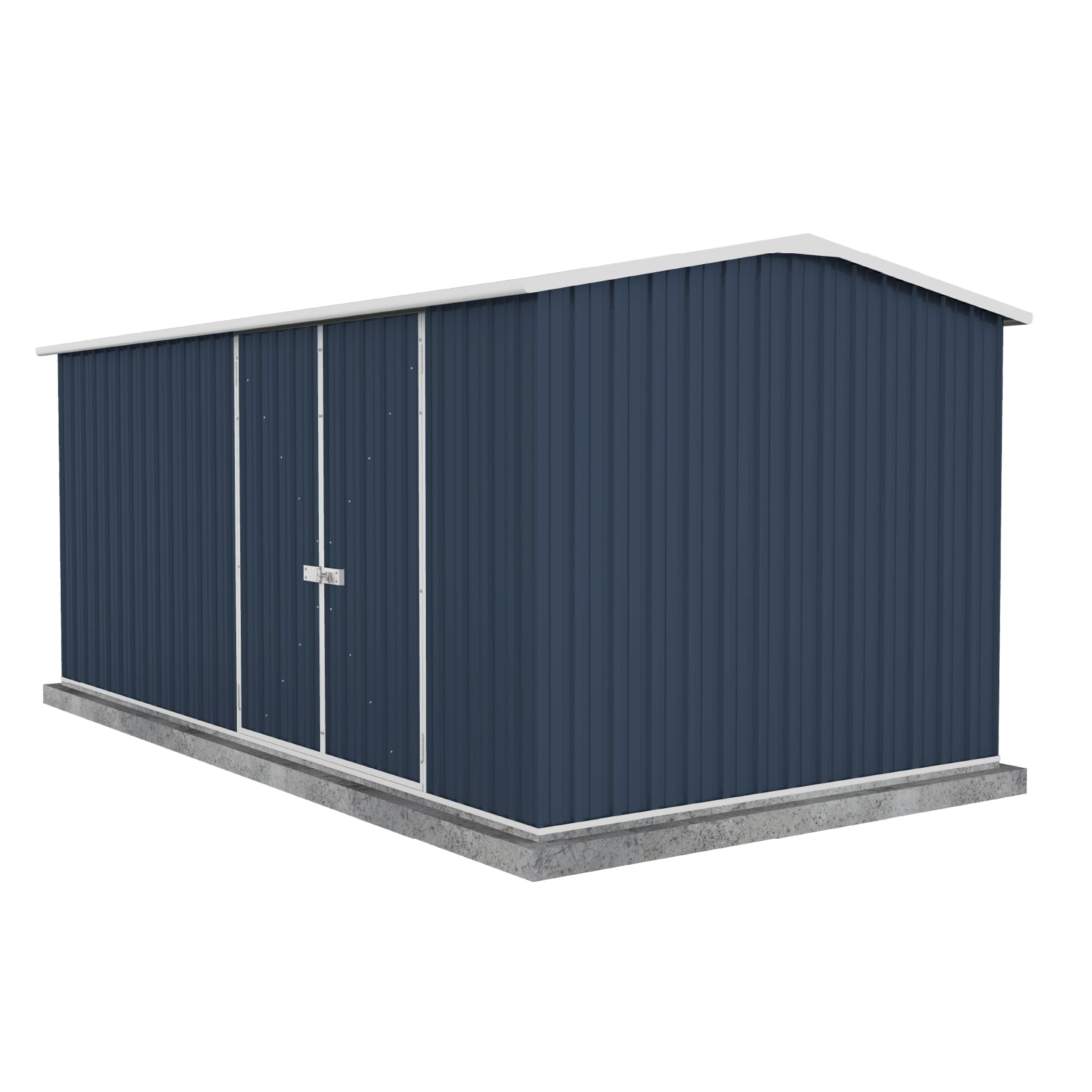 Factory Clearance Workshop Garden Shed - 4.48mW x 2.26mD x 2.00mH Double Door Deep Ocean - simplysheds.au product image